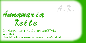 annamaria kelle business card